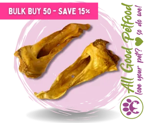 50 x Smokey Venison Ears - SAVE 15% !