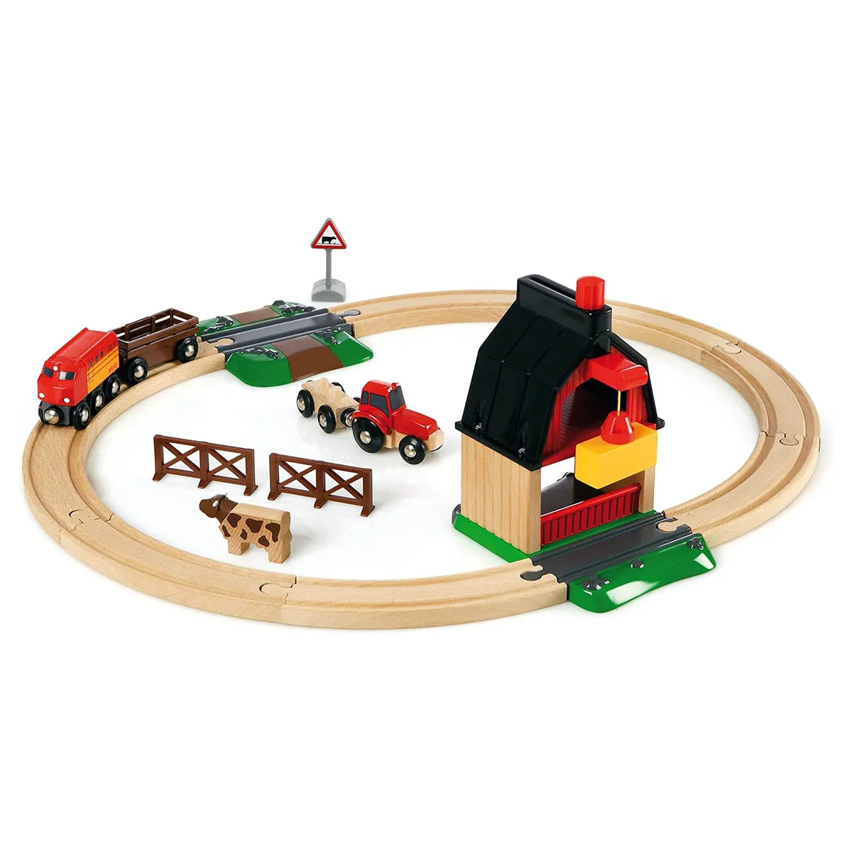 BRIO World Farm Railway Set