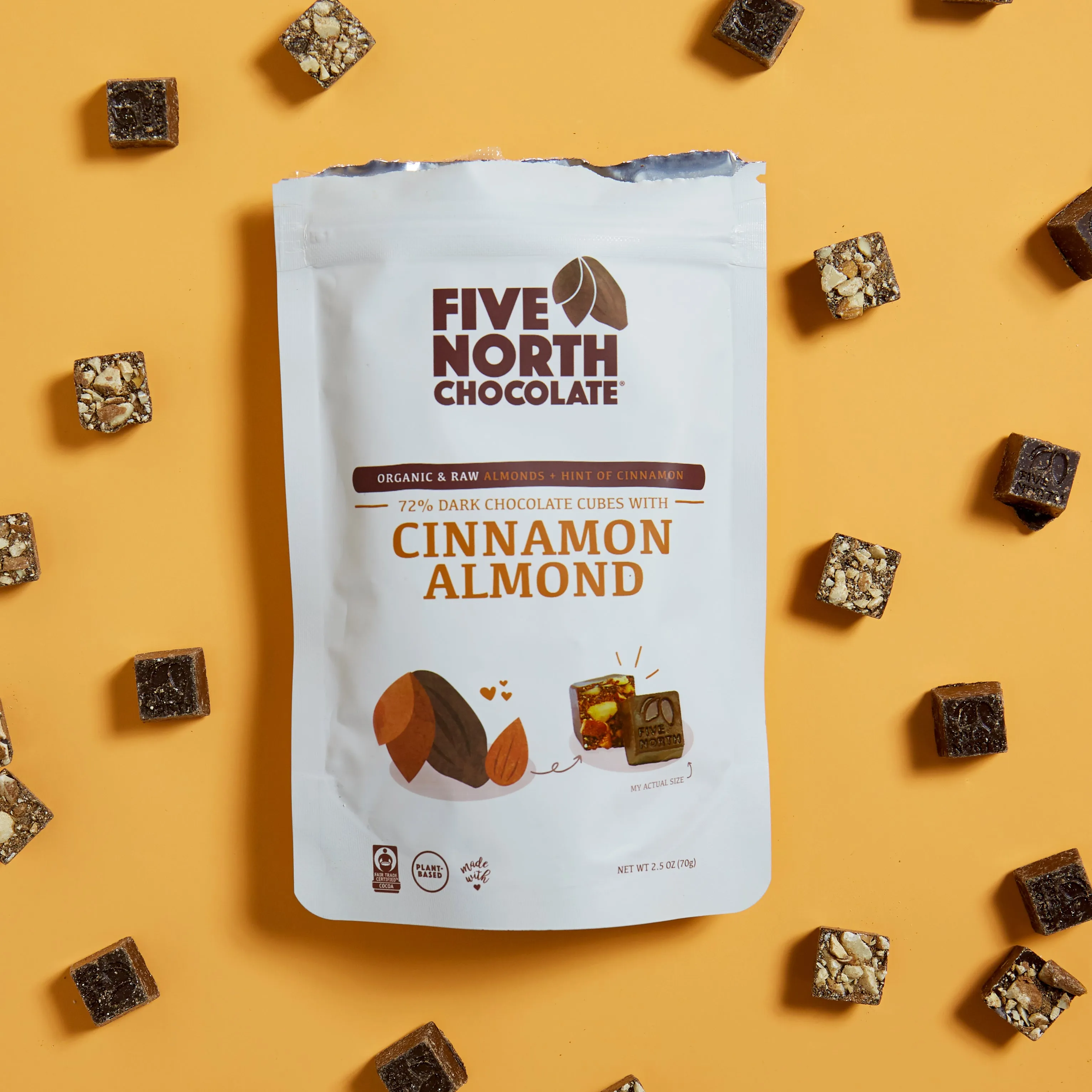 Dark Chocolate with Organic Almond and Cinnamon