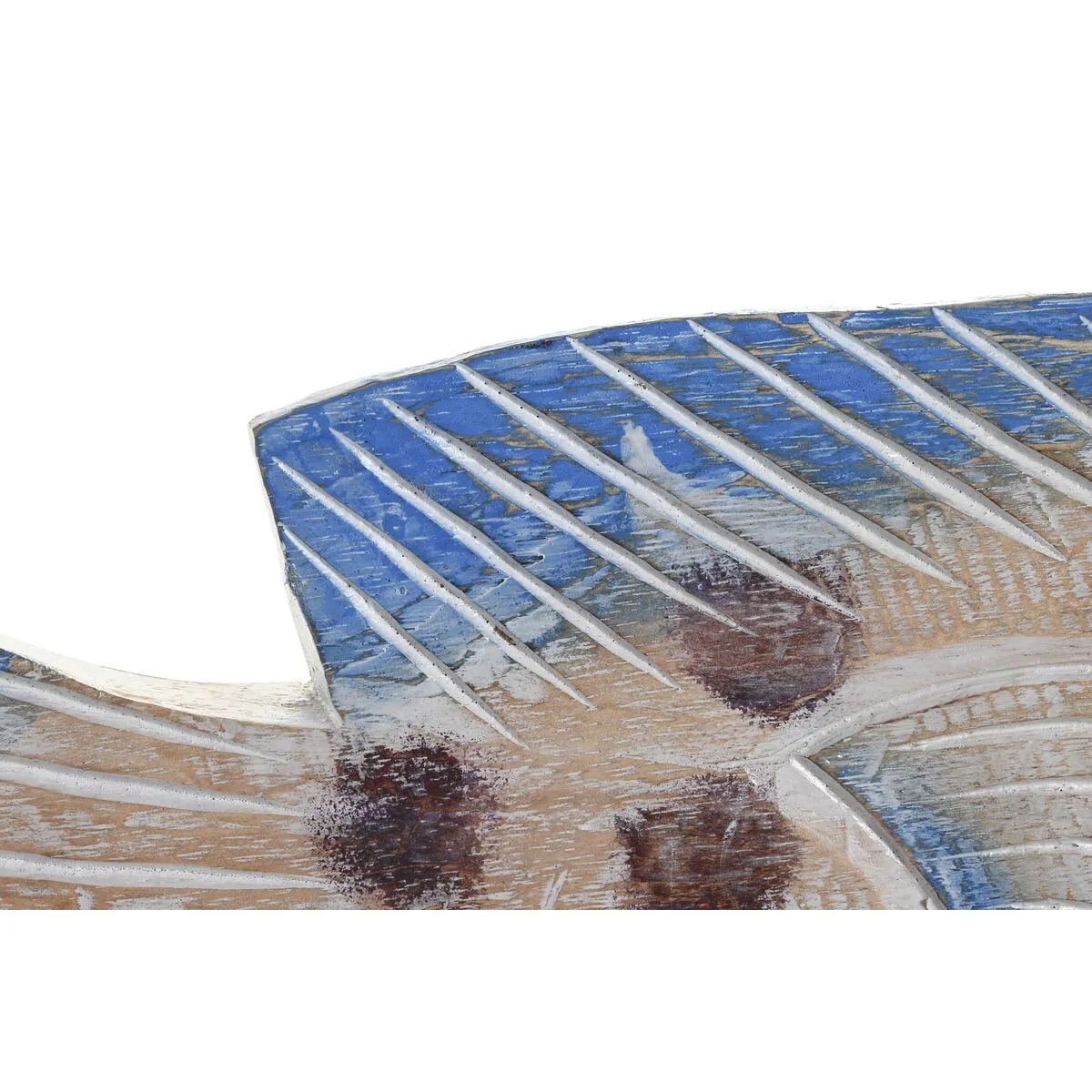 Decorative Figure Dkd Home Decor 40 x 5 x 18 Cm Natural Blue Fish Mediterranean