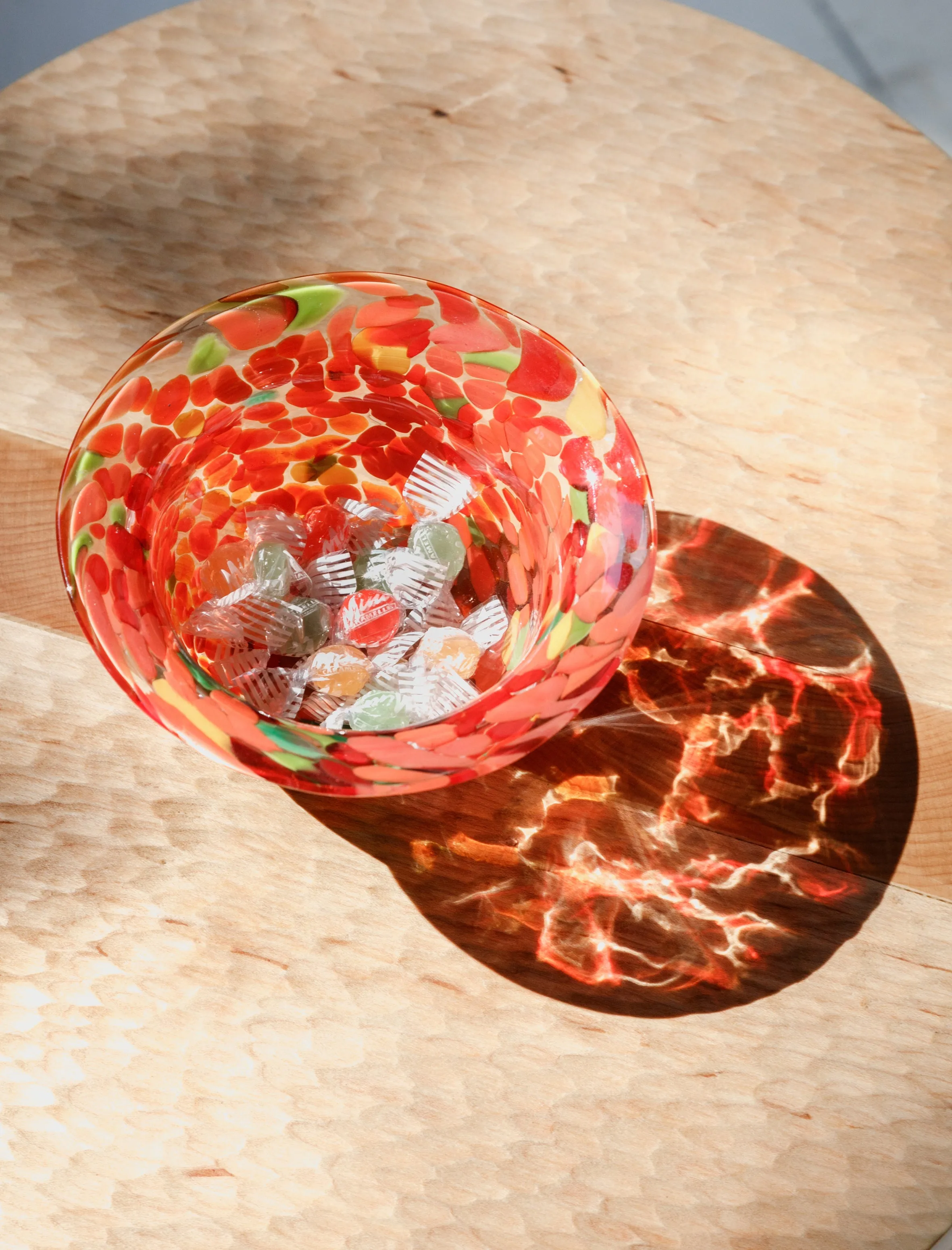 Field of Poppies Glass Bowl