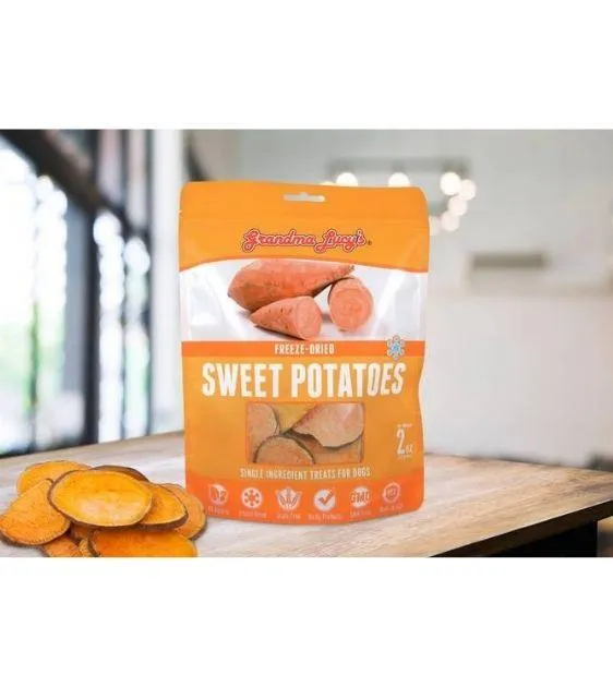Grandma Lucy’s Singles Freeze Dried Sweet Potatoes Dog Treats