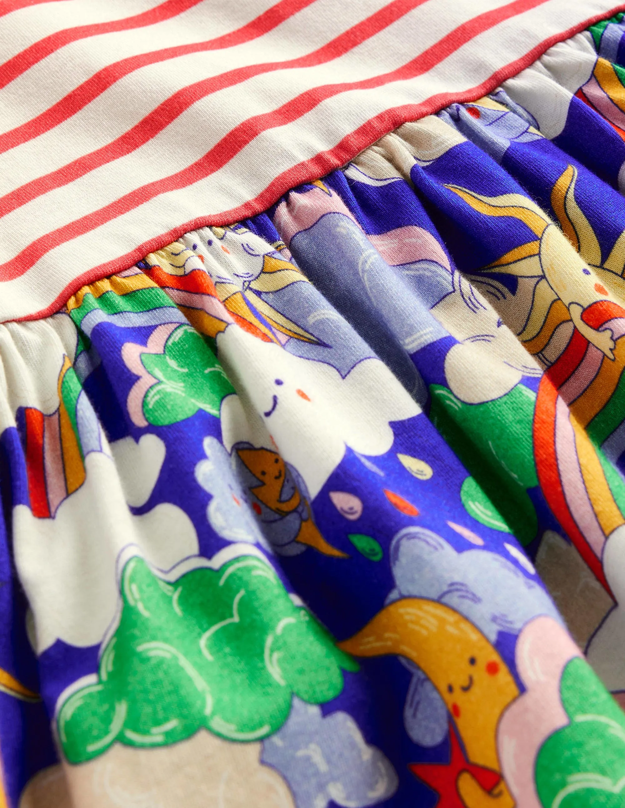 Hotchpotch Jersey dress-Multi Mega Weather