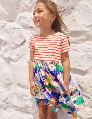 Hotchpotch Jersey dress-Multi Mega Weather