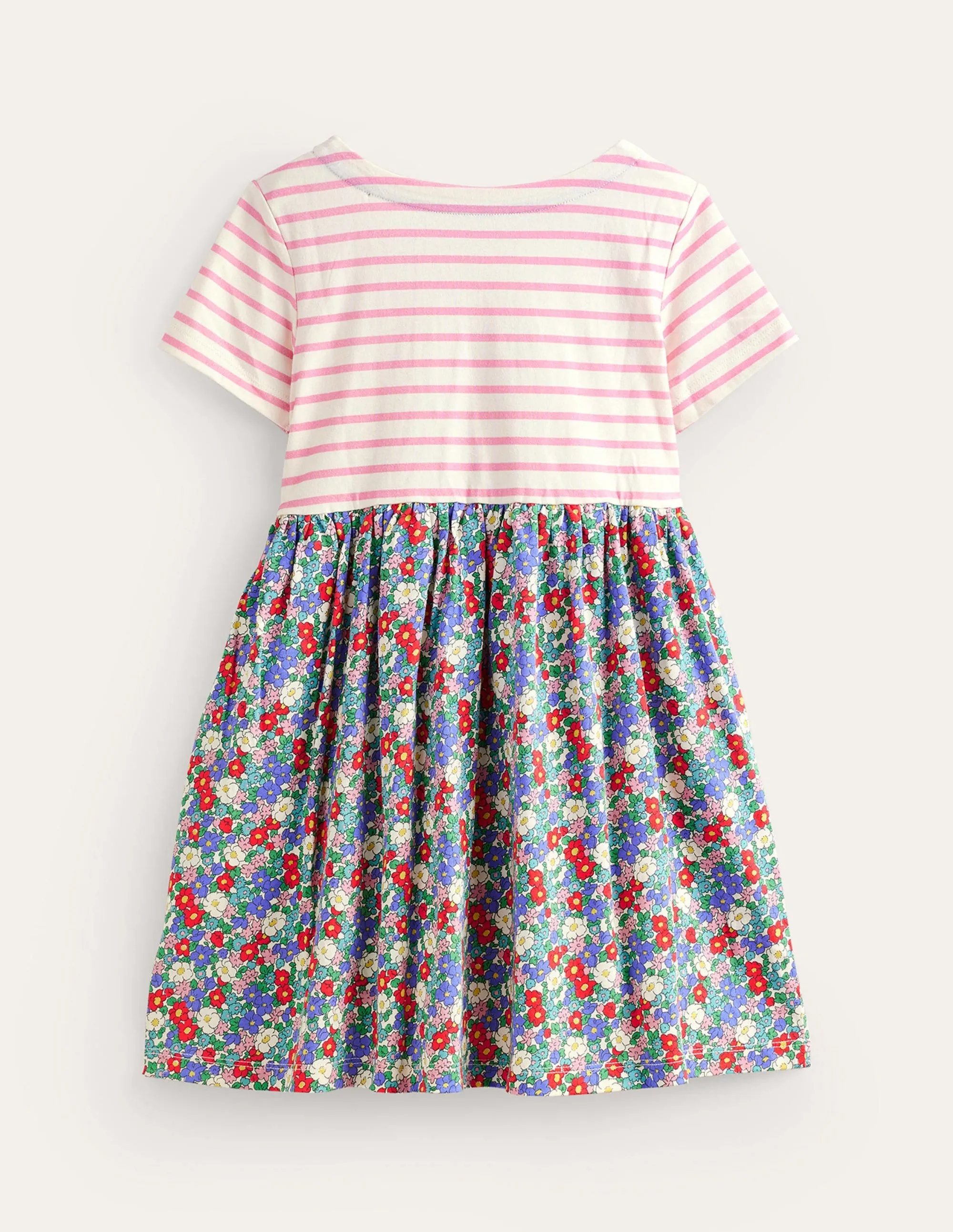 Hotchpotch Jersey dress-Nautical Floral