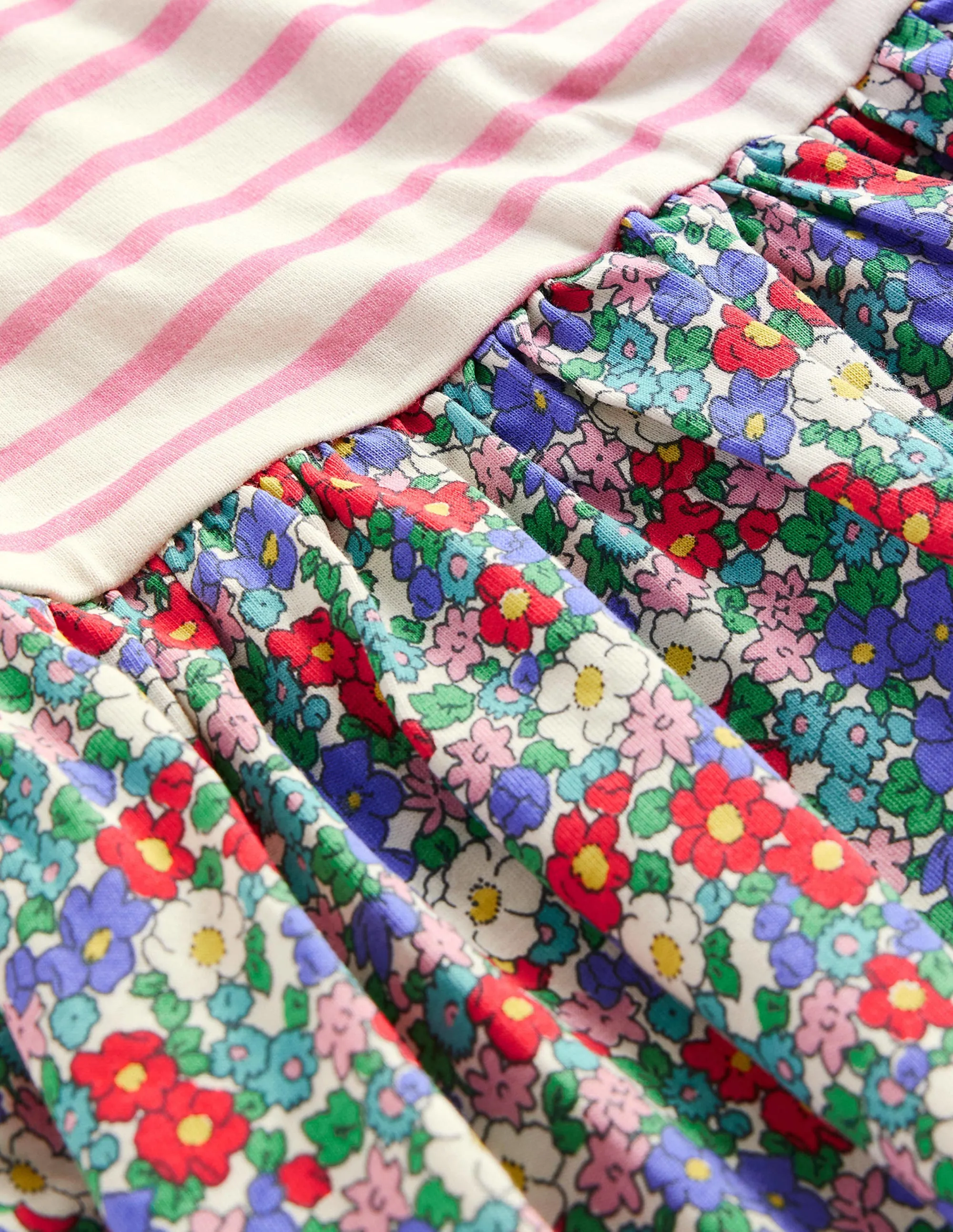 Hotchpotch Jersey dress-Nautical Floral