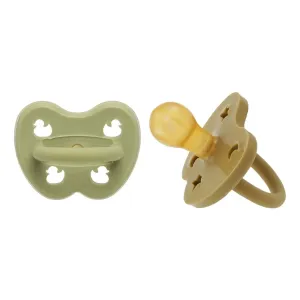 Hunter Green & Olive Round Pacifier 2 Pack (3-36 Months)