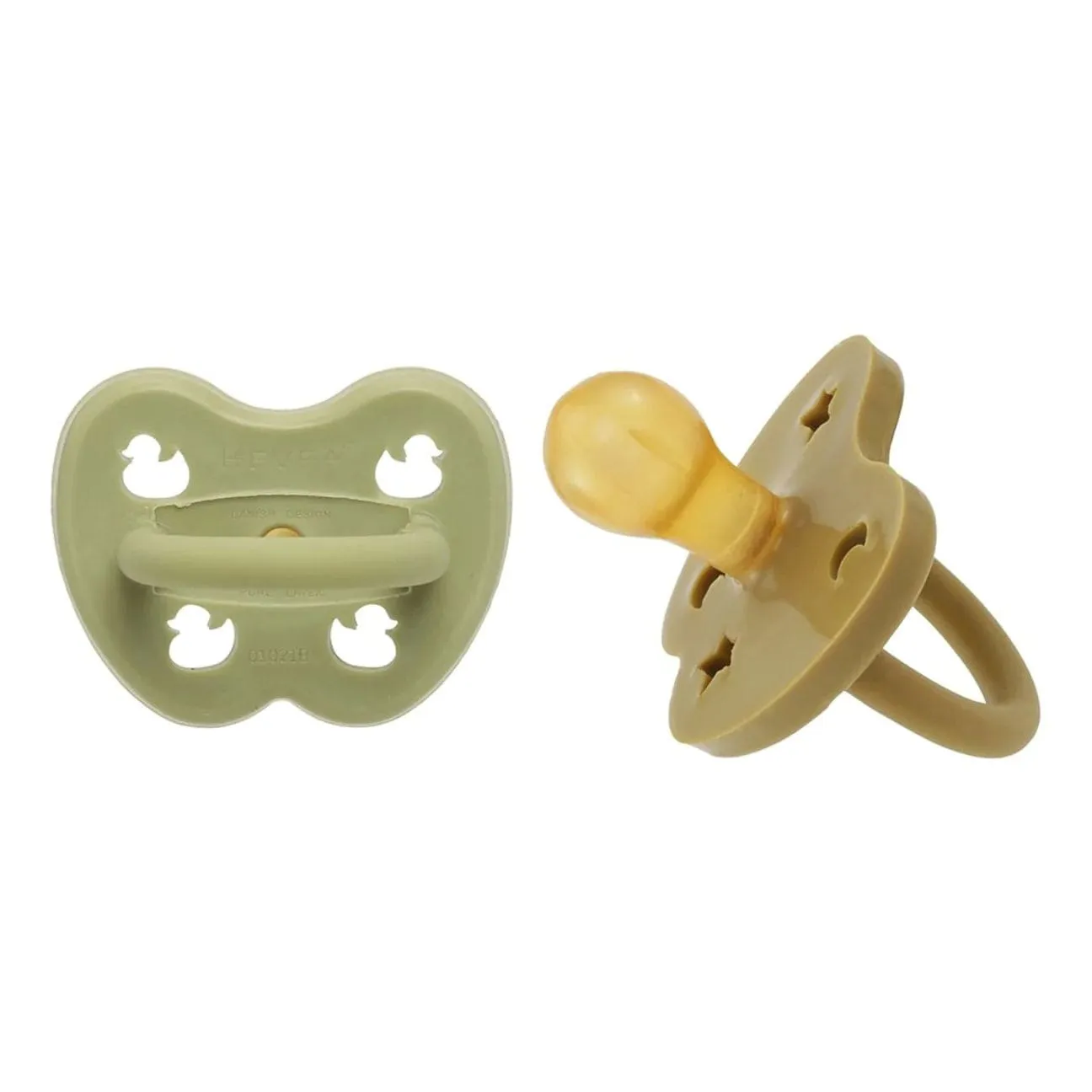 Hunter Green & Olive Round Pacifier 2 Pack (3-36 Months)