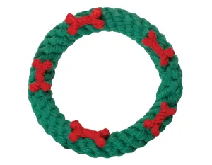 Jax & Bones Holiday Ring Rope Toy 4"