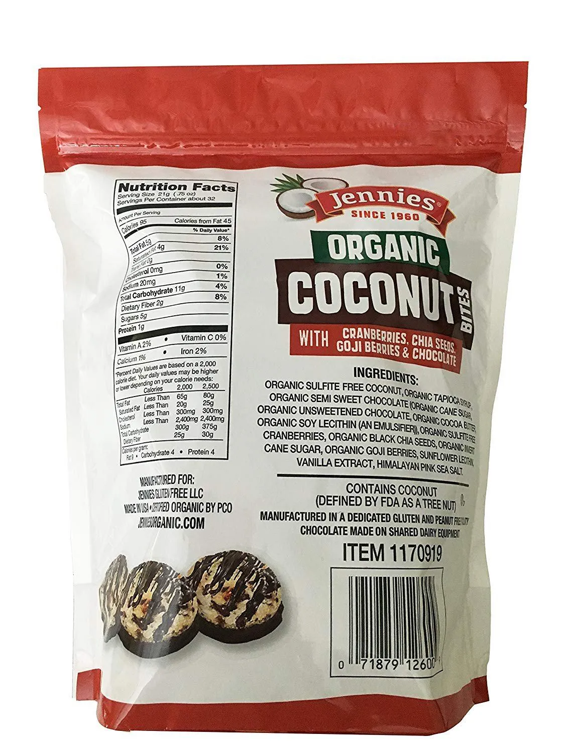 Jennies Organic Coconut Bites