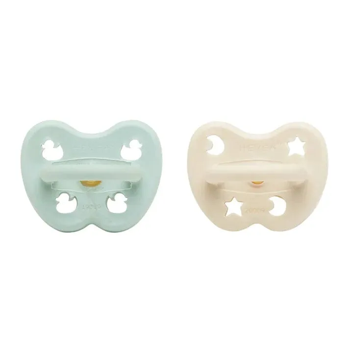 Mellow Mint & Milky White Orthodontic Pacifier 2 Pack (0-3 Months)