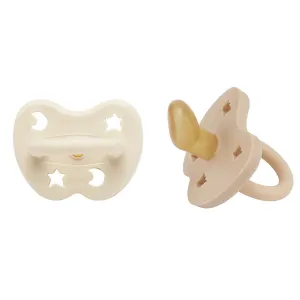Milky White & Sand Orthodontic Pacifier 2 Pack (3-36 Months)