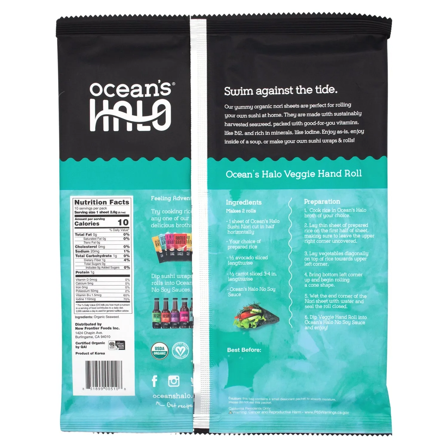 Ocean's Halo Organic Sushi Nori