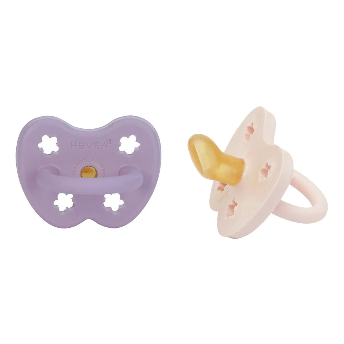 Powder Pink & Lavender Orthodontic Pacifier 2 Pack (3-36 Months)