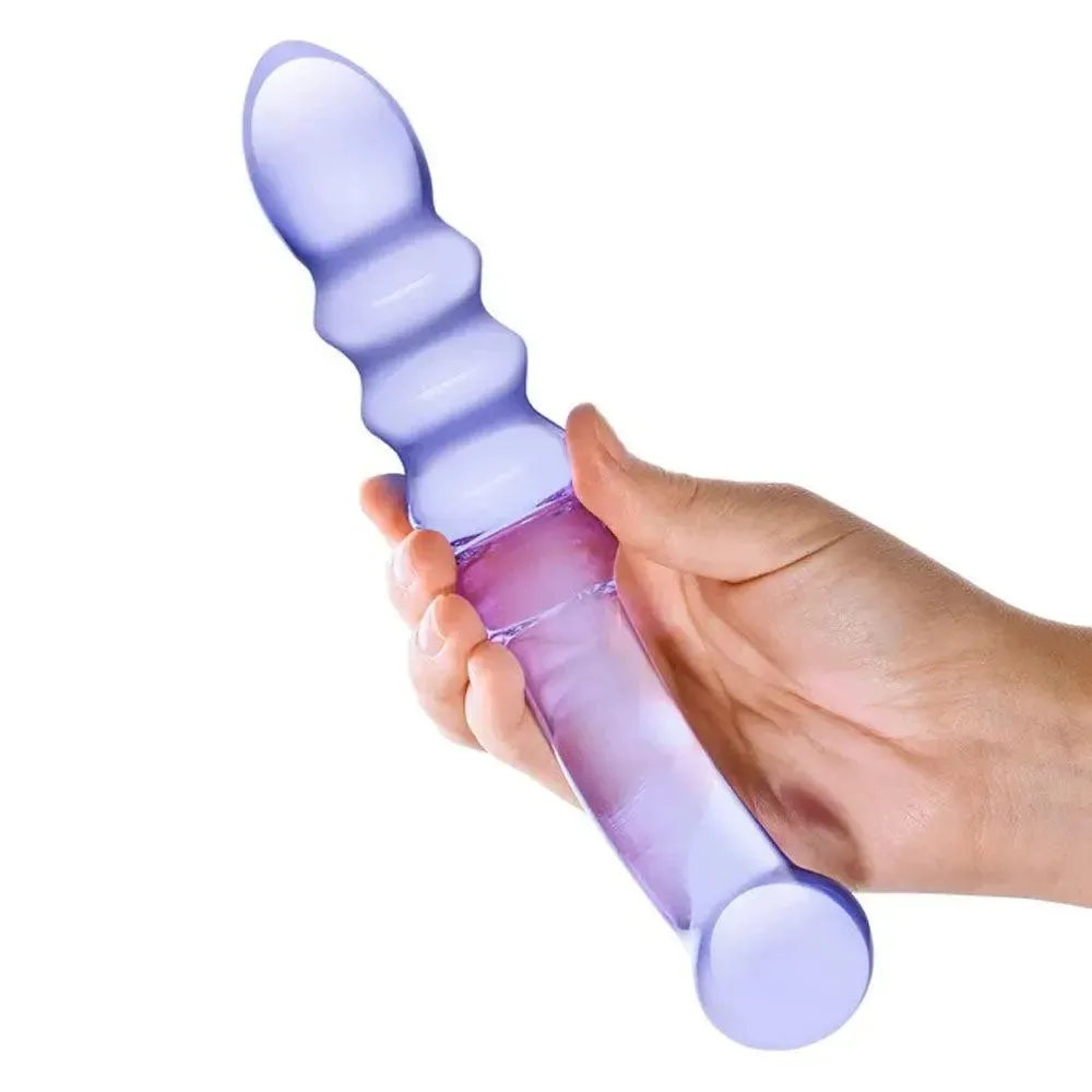 Certainly! Heres an optimized title for the product:

Vibrant Purple Rain Ribbed Silicone Dildo - Flexible, Waterproof Pleasure Toy with Textured Stimulation

This title includes modifiers to highlight key features and enhance marketability.