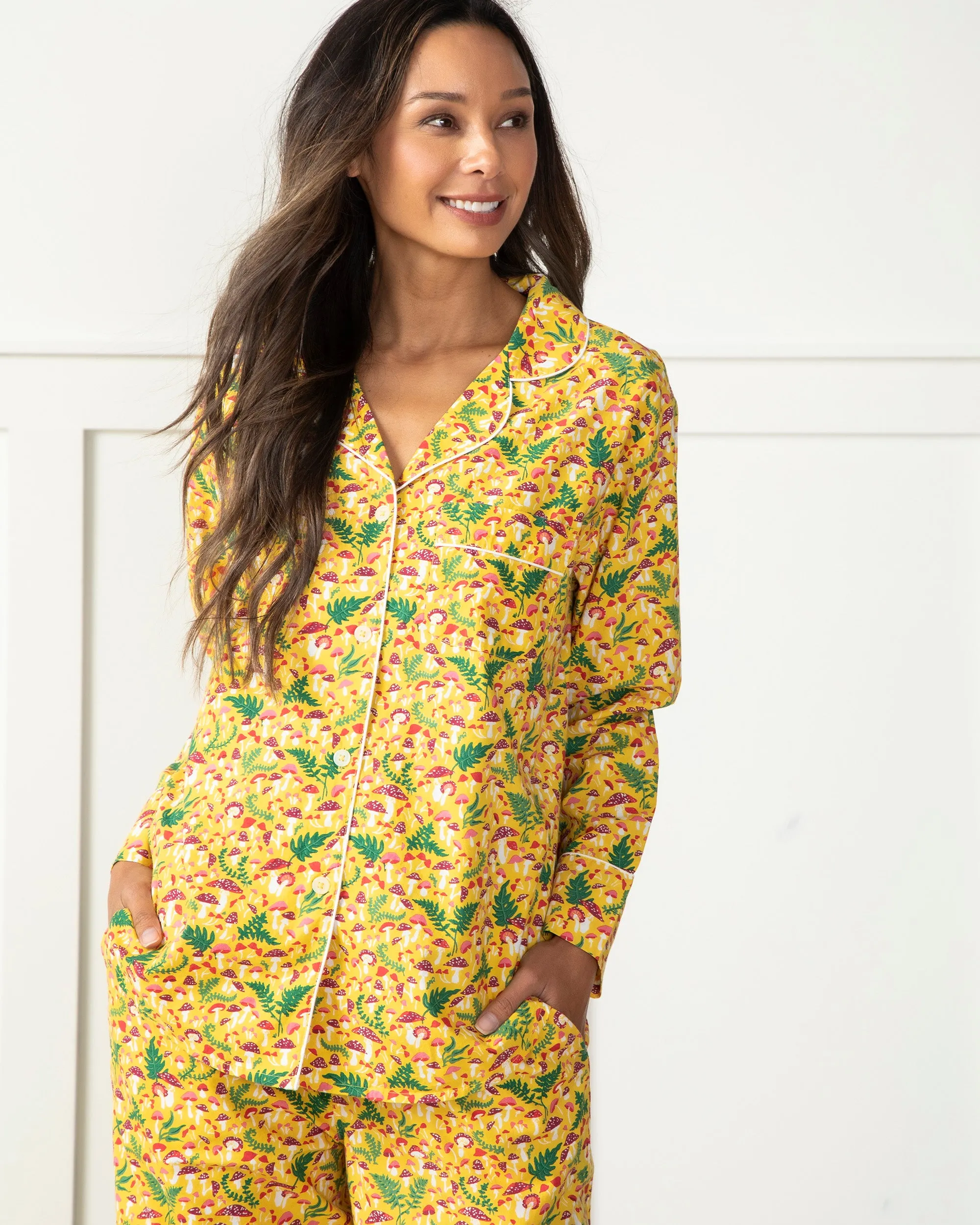 Toadstools - Long Sleep Set - Sunshine Yellow