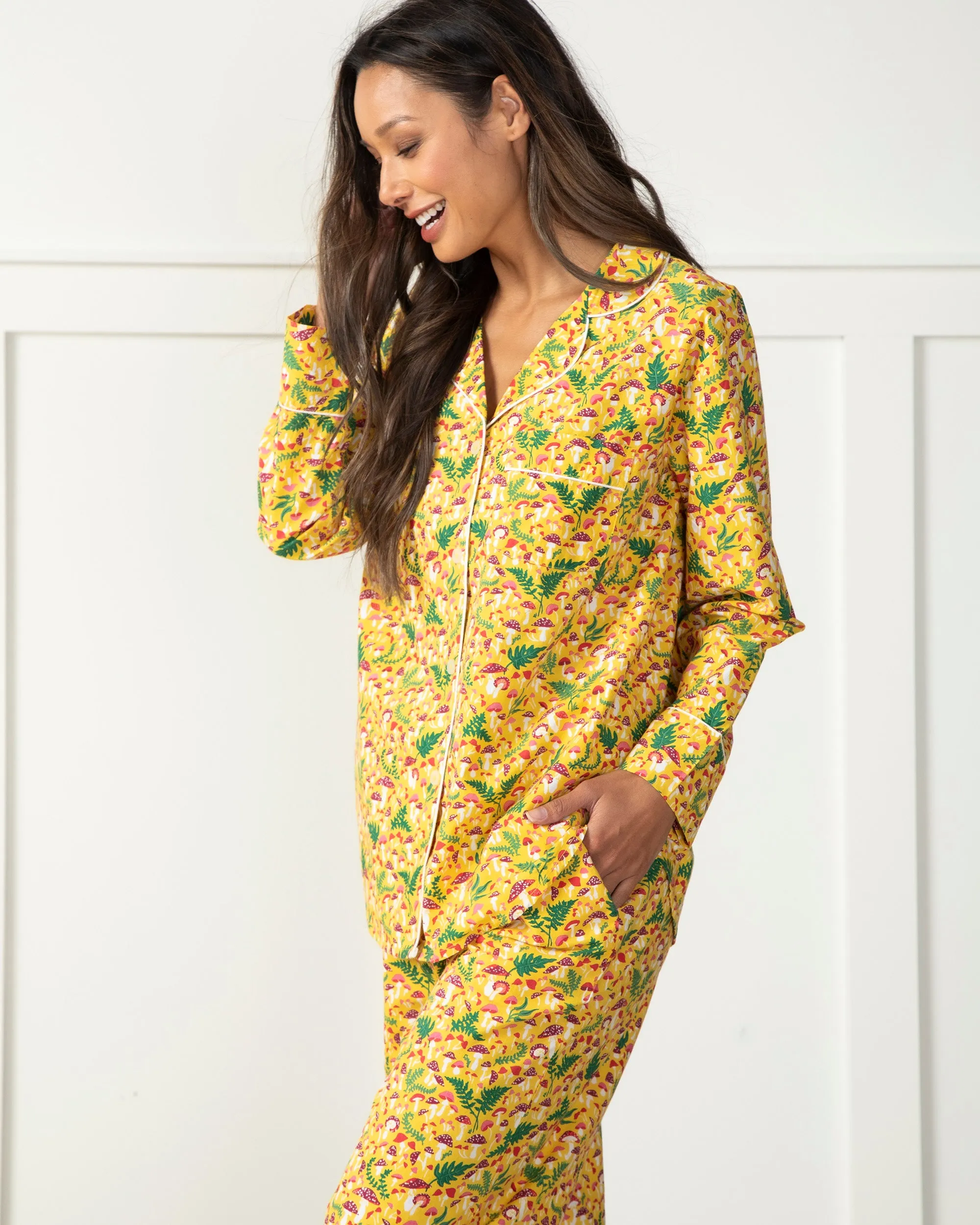 Toadstools - Long Sleep Set - Sunshine Yellow