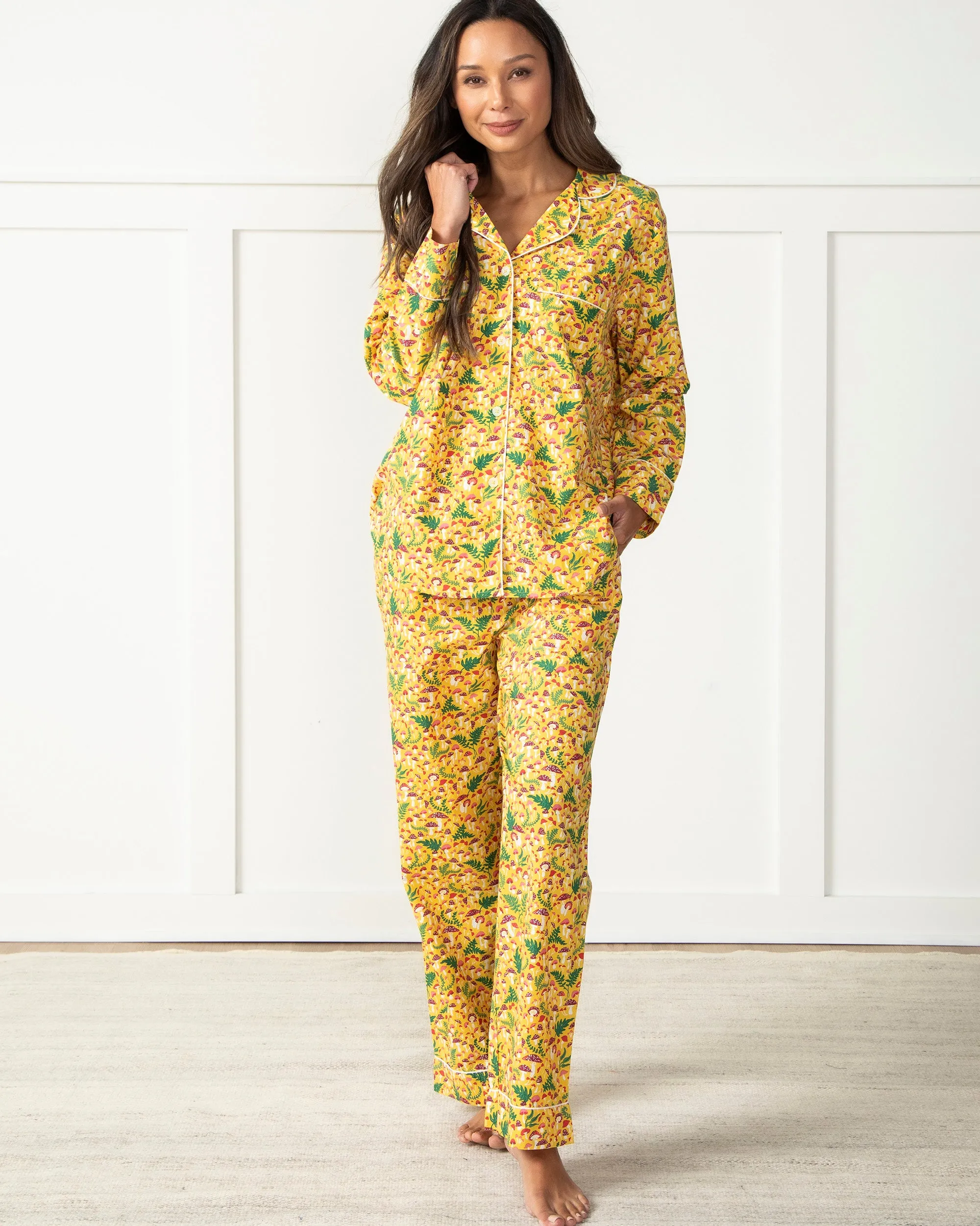 Toadstools - Long Sleep Set - Sunshine Yellow