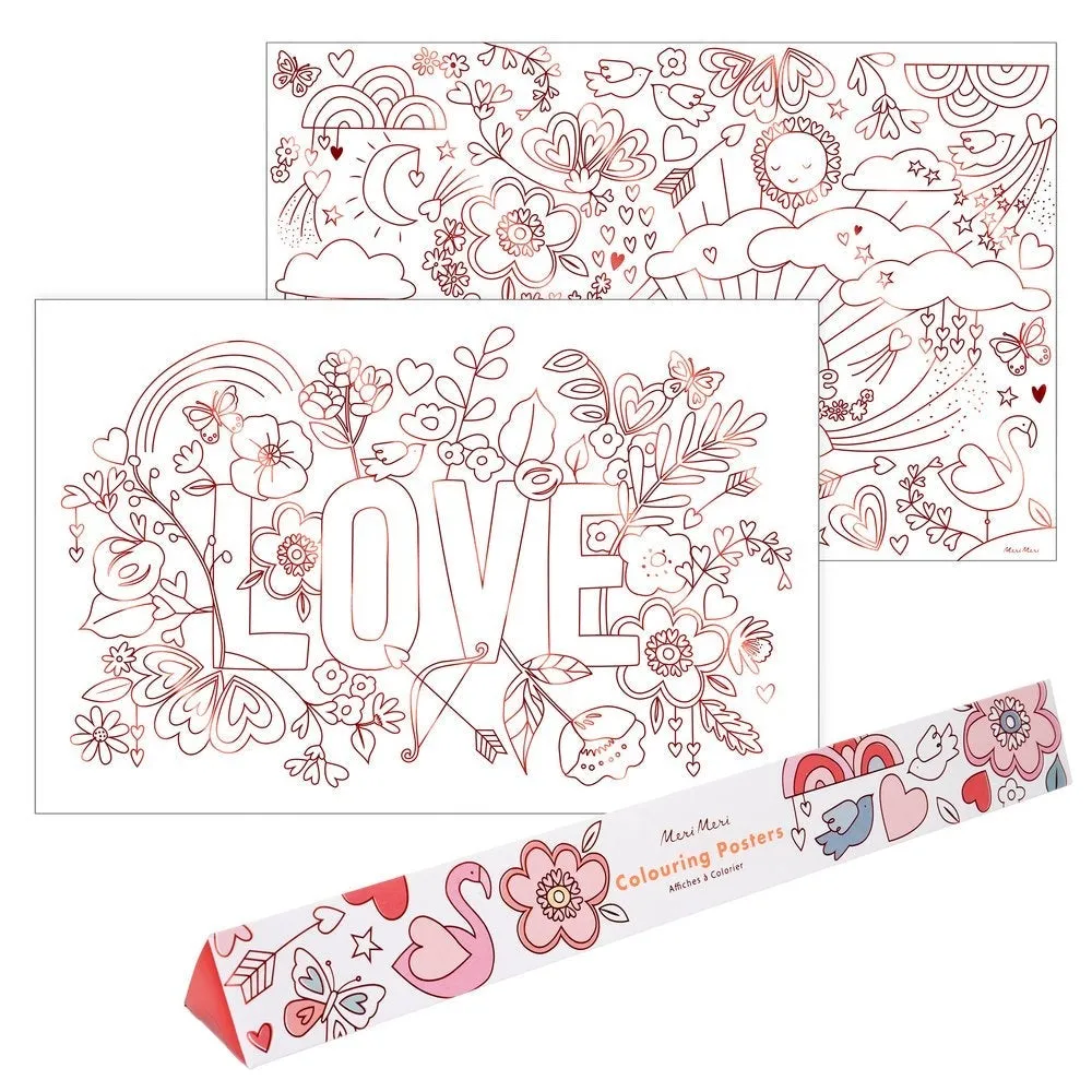 Valentine Coloring Poster