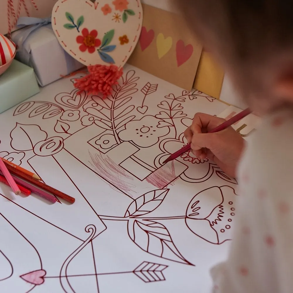 Valentine Coloring Poster