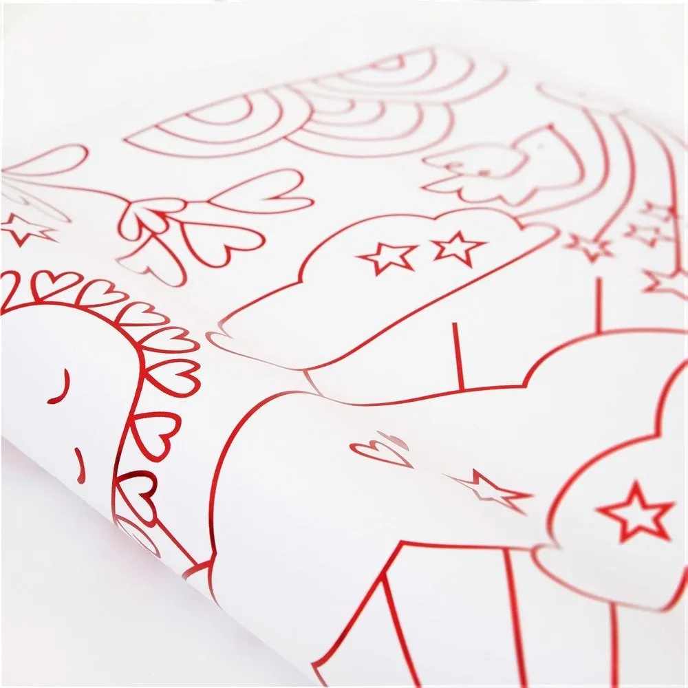 Valentine Coloring Poster