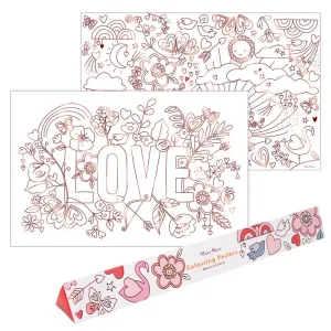 Valentine Coloring Poster